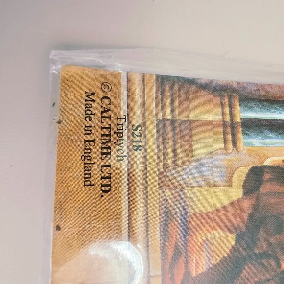 Triptych Nativity Advent calendar freestanding window ephemera Christmas art unu - Picture 4 of 4